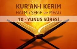 10-Yunus Sûresi ve Meali