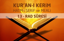 13-Ra'd Sûresi ve Meali